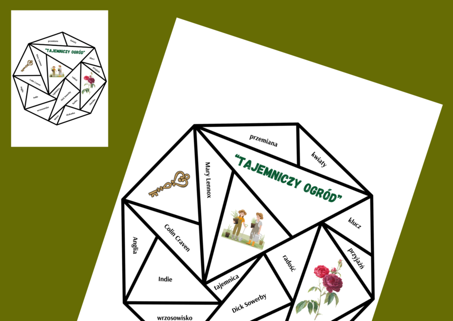 TAJEMNICZY OGRÓD – układanka – puzzle – egzamin – powtórka