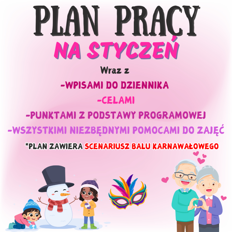 PLAN PRACY - STYCZEŃ