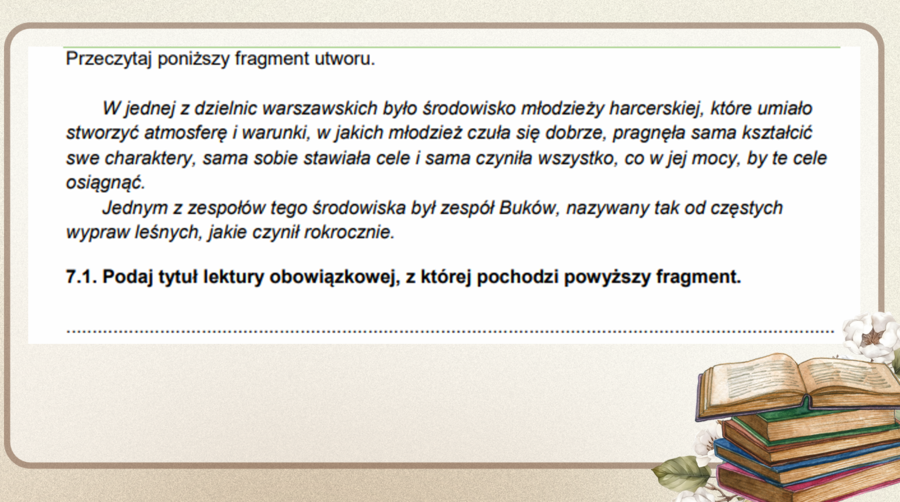 Powtórka do egzaminu ósmoklasisty z języka polskiego