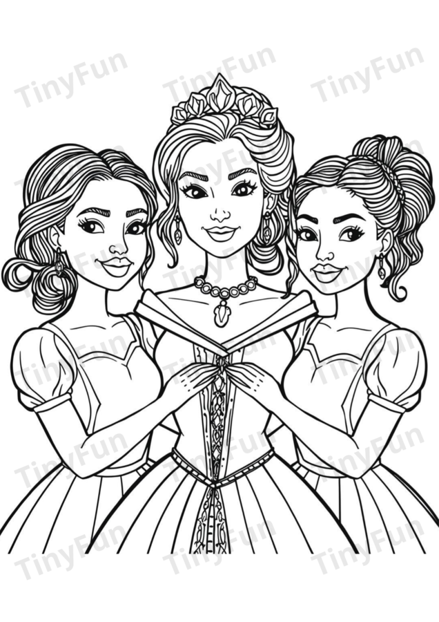 Kopciuszek – bajka, kolorowanki i teatrzyk do druku