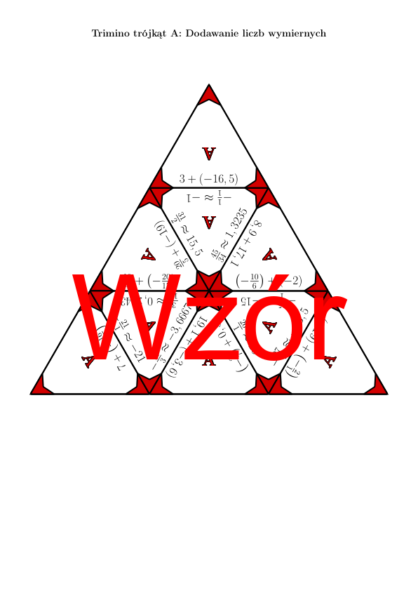 Trimino - Dodawanie liczb wymiernych | matematyka