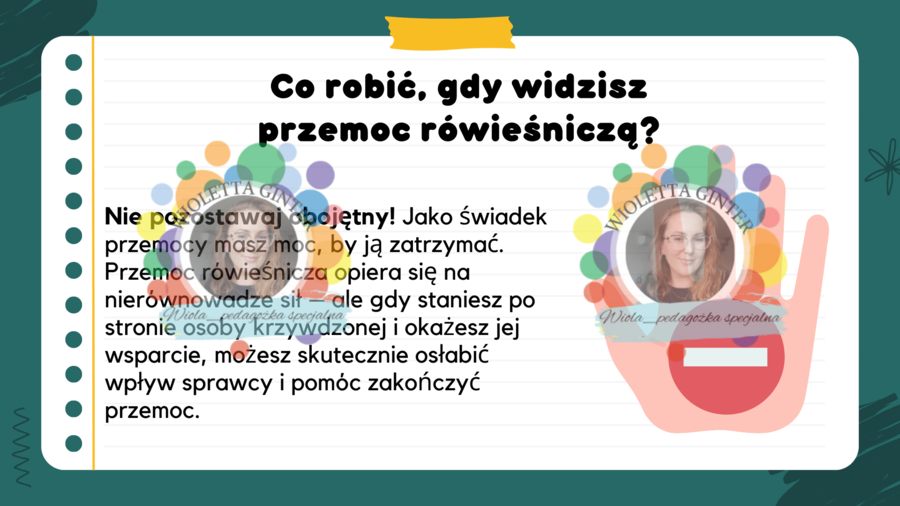 Prezentacja multimedialna "Przemoc rówieśnicza" dla klas 4-8