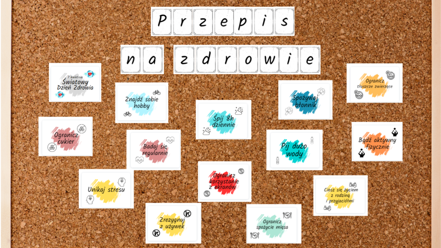 Gazetka szkolna z okazji Międzynarodowego Dnia Zdrowia/Gazetka szkolna na temat profilaktyki zdrowia