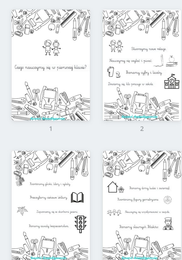 Początek szkoły: Czego nauczymy się w pierwszej klasie