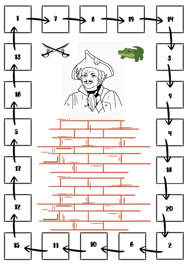 "Zemsta" - zapętlone stacje zadaniowe (lekcja w ruchu)
