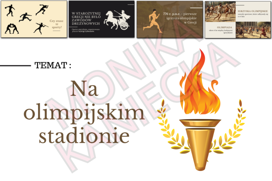 Na olimpijskim stadionie - prezentacja historia klasa 5