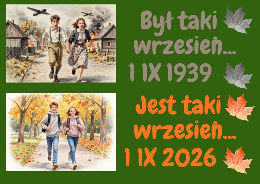 Był taki wrzesień... Jest taki wrzesień... – gazetka szkolna.  Dekoracja na 1 września.