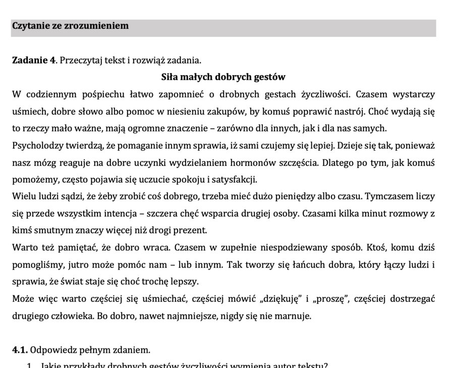 Zajęcia wyrównawcze 3 - pakiet zadań