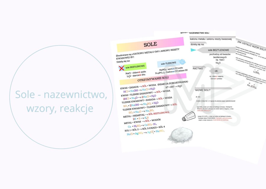Sole - notatka dla ucznia