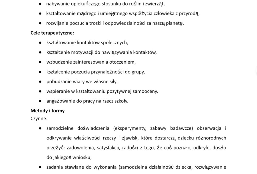 Innowacja pedagogiczna Tworzę Eko Świat - dokument