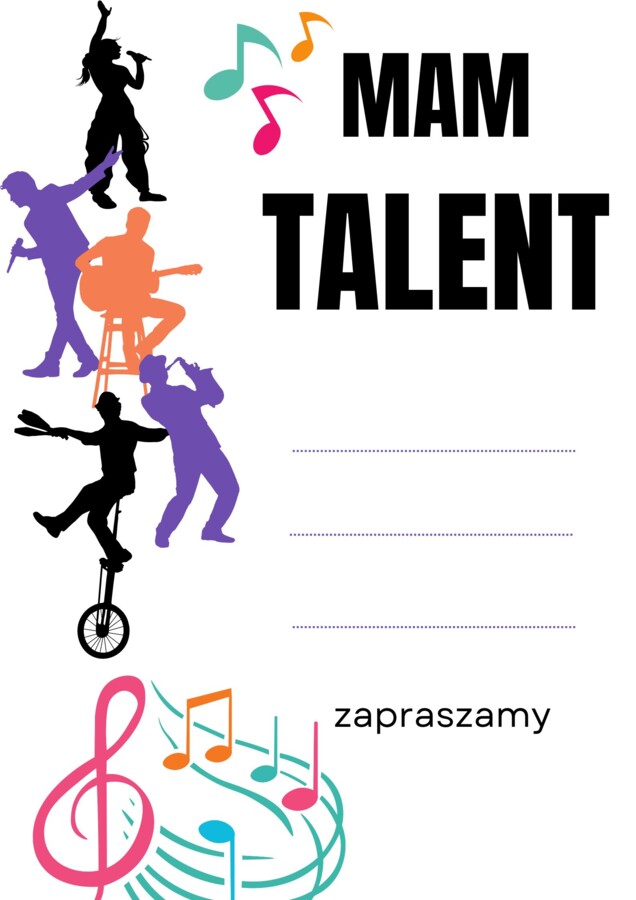 Mam talent, plakat XXL + dyplomy