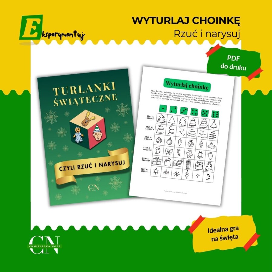 Wyturlaj choinkę - kreatywna gra bożonarodzeniowa dla dzieci i rodziny