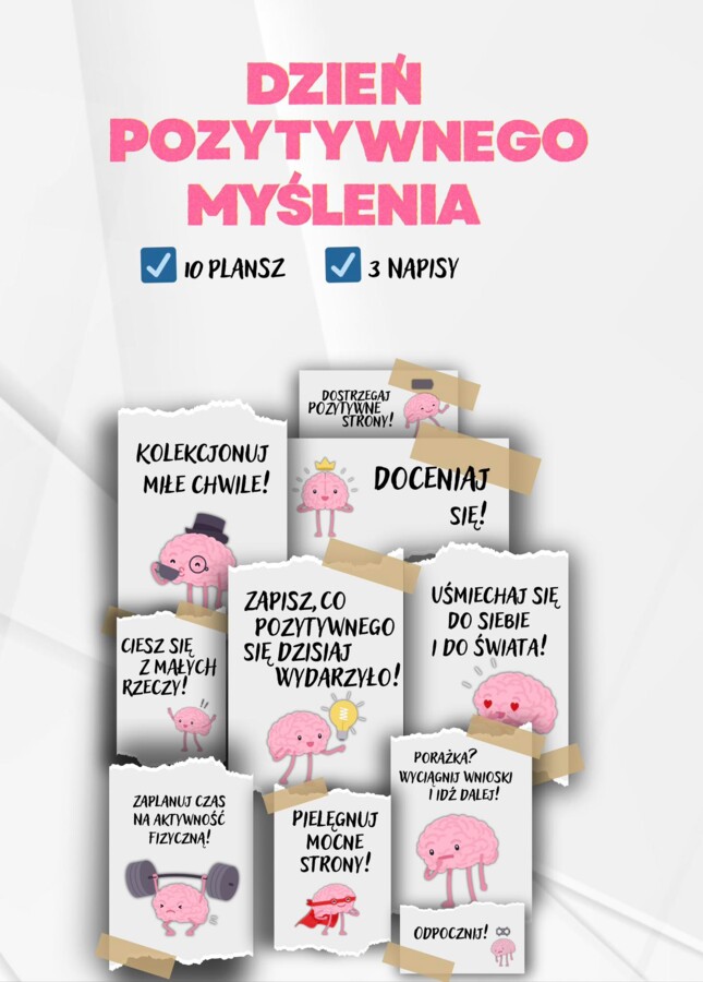 Gazetka szkolna - DZIEŃ POZYTYWNEGO MYŚLENIA