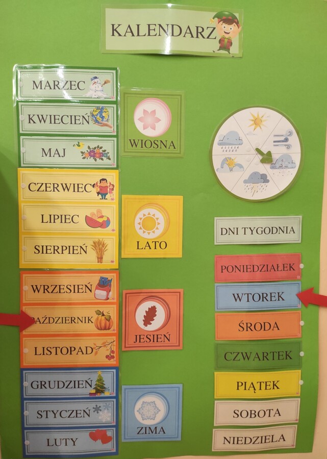Kalendarz przedszkolny