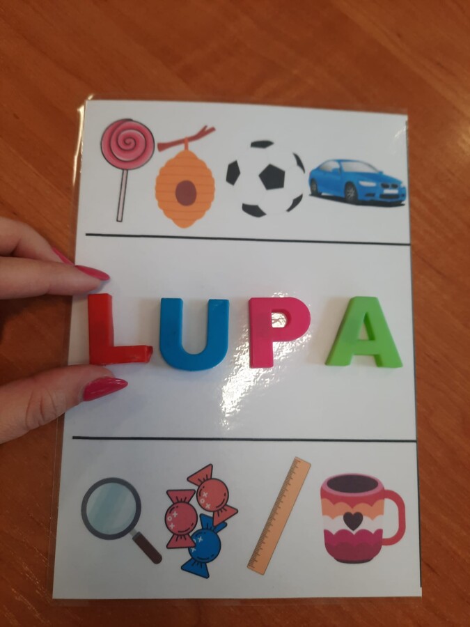 Analiza i synteza głoskowa wyrazu - zabawa klamerkowa