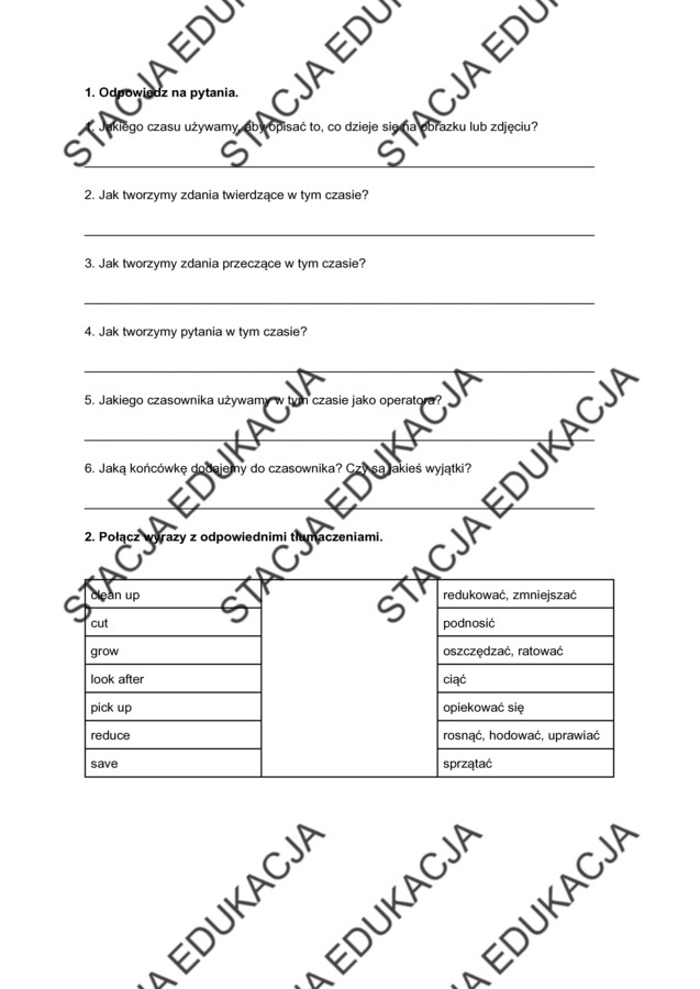 Super Powers 6 Unit 1 - Present Simple/Present Continuous