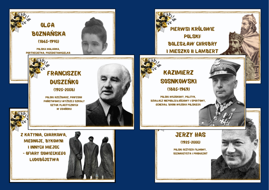 PATRONI ROKU 2025 – gazetka – biblioteka – język polski – 11 stron – wersja 2