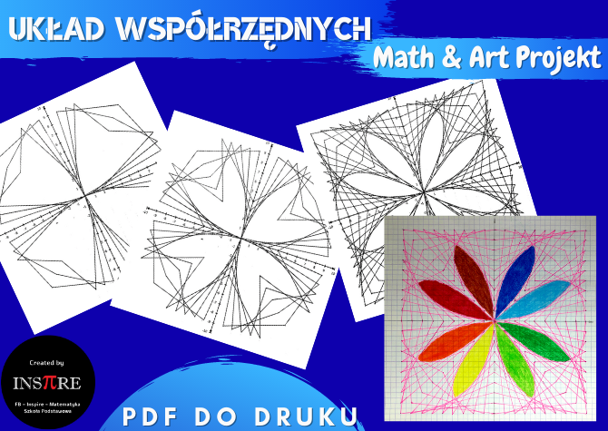 Układ Współrzędnych (zaznaczanie punktów) - Math and Art Projekt. Matematyka + Sztuka.