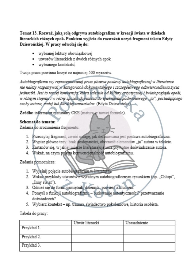 Schematy do rozprawek – rozszerzenie