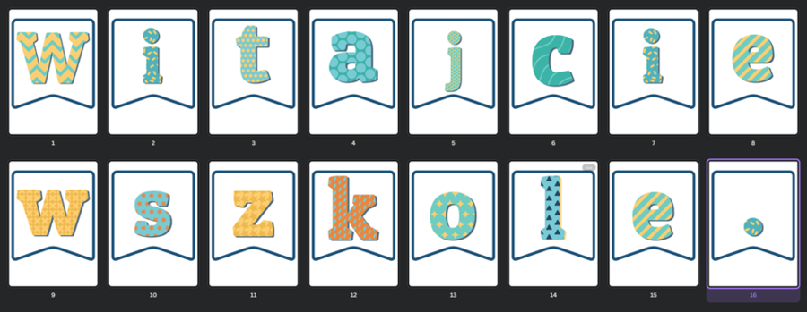 Girlanda "Witajcie w szkole!" 1