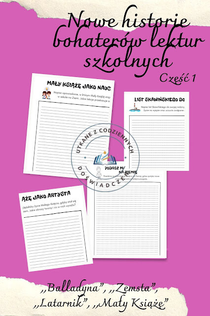 Nowe historie bohaterów lektur szkolnych- zeszyt do kreatywnego pisania, część 1