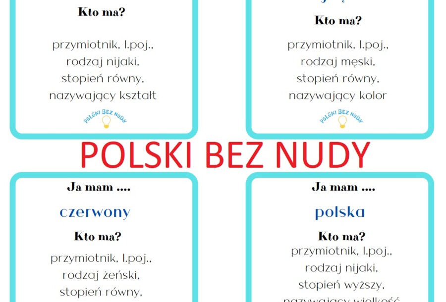 Ja mam, kto ma - przymiotnik