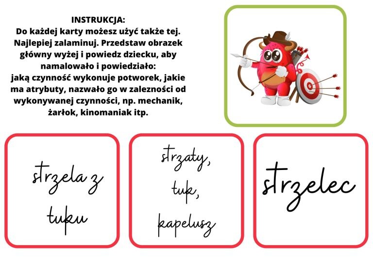 BUDOWANIE ZDAŃ I ROZWIJANIE KOMUNIKACJI- KARTY Z POTWORAMI