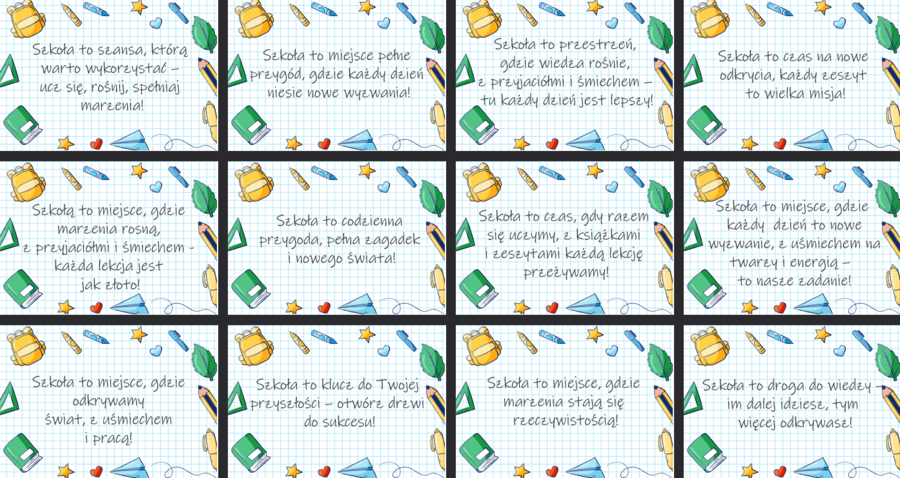 Hasła Szkoła to ... || Rozpoczęcie roku szkolnego