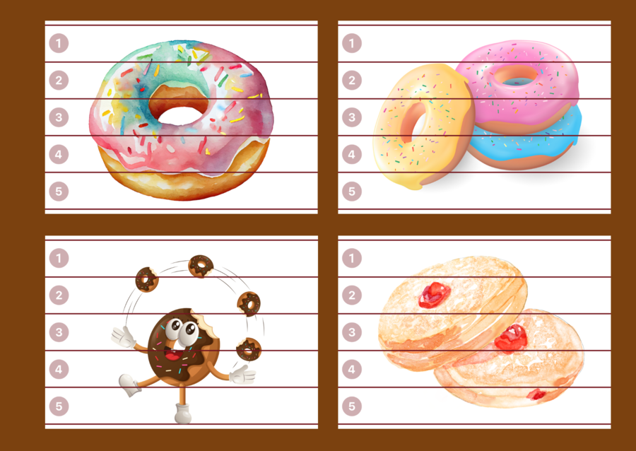 TŁUSTY CZWARTEK – puzzle – biblioteka – świetlica – przedszkole – 12 wersji