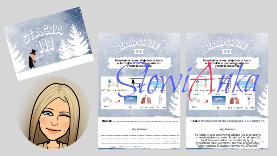 „Opowieść wigilijna” - STACJE ZADANIOWE