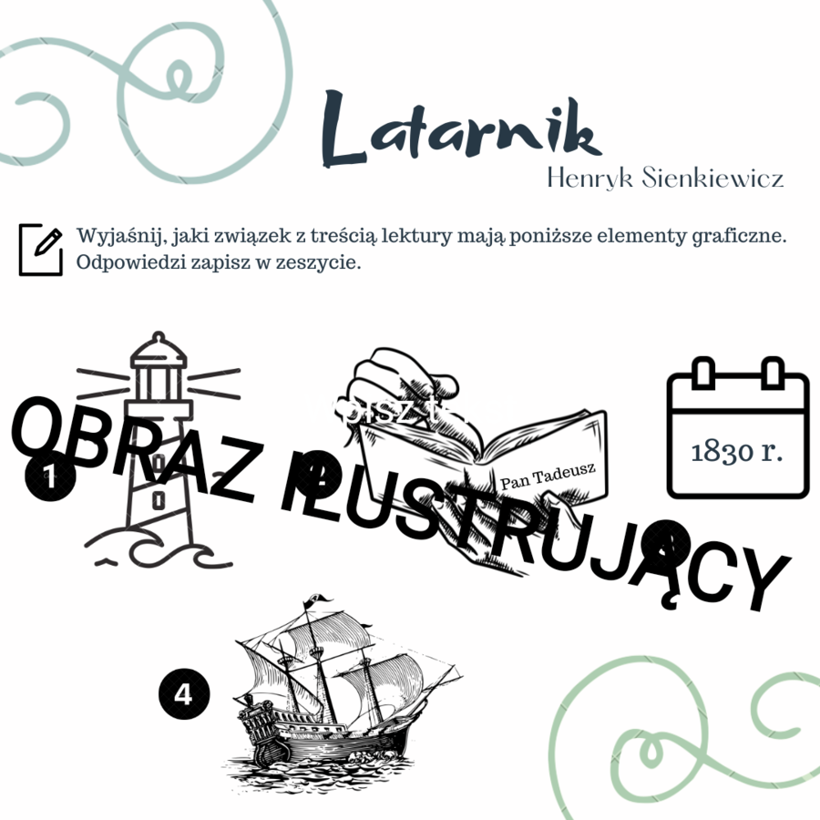 Latarnik - ikony - egzamin ósmoklasisty