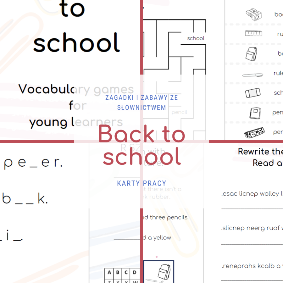 Back to school - zagadki i zabawy ze słownictwem