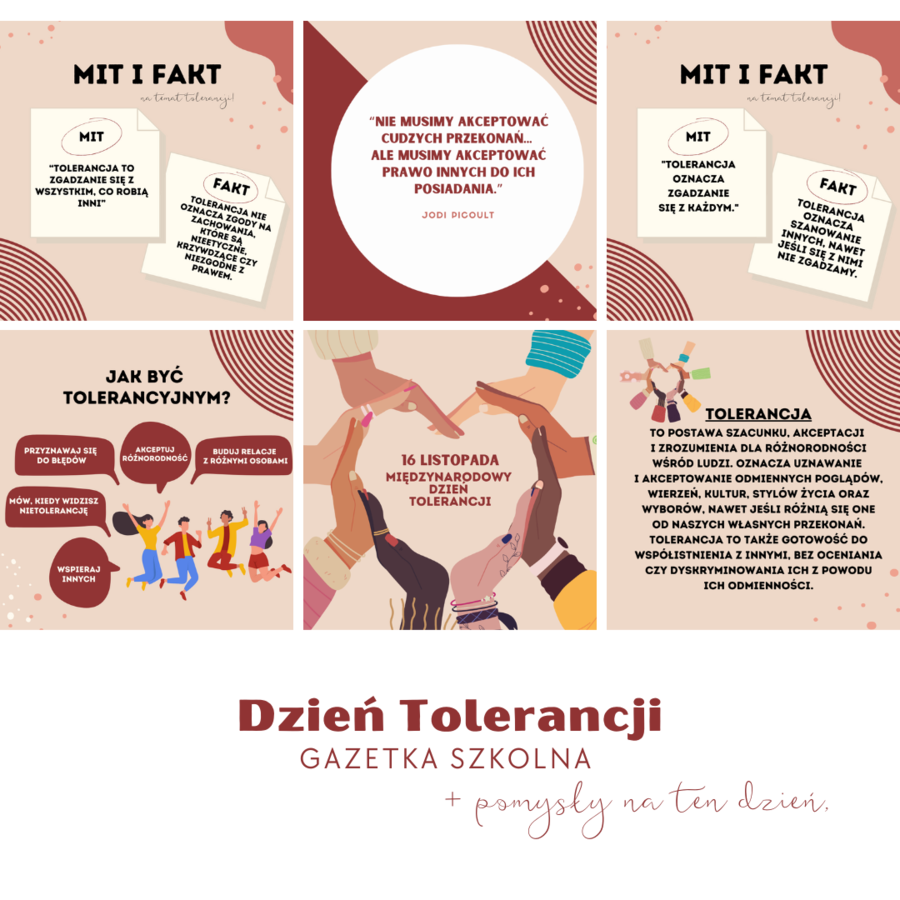 Dzień Tolerancji - gazetka szkolna