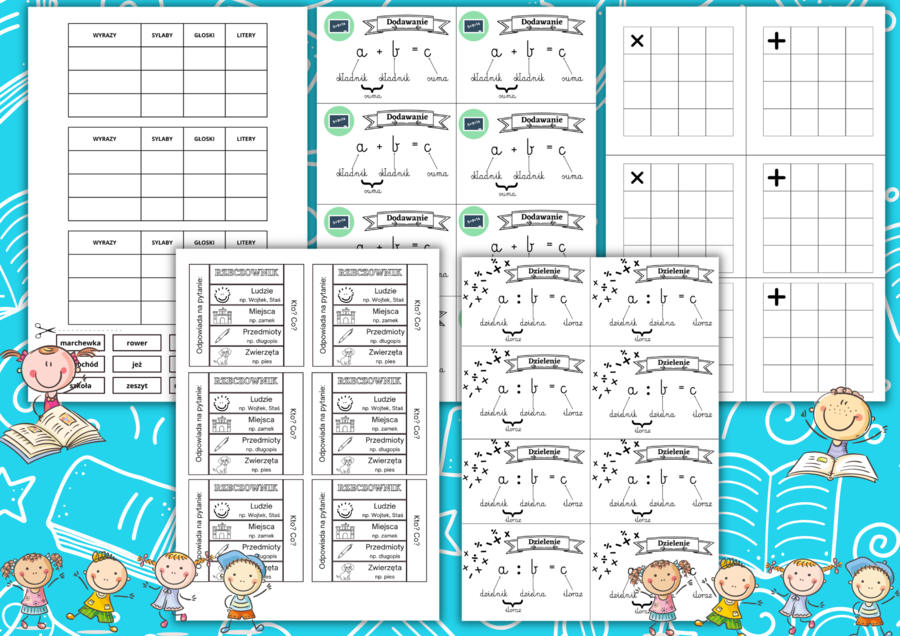 Wklejki - matematyka/j. polski