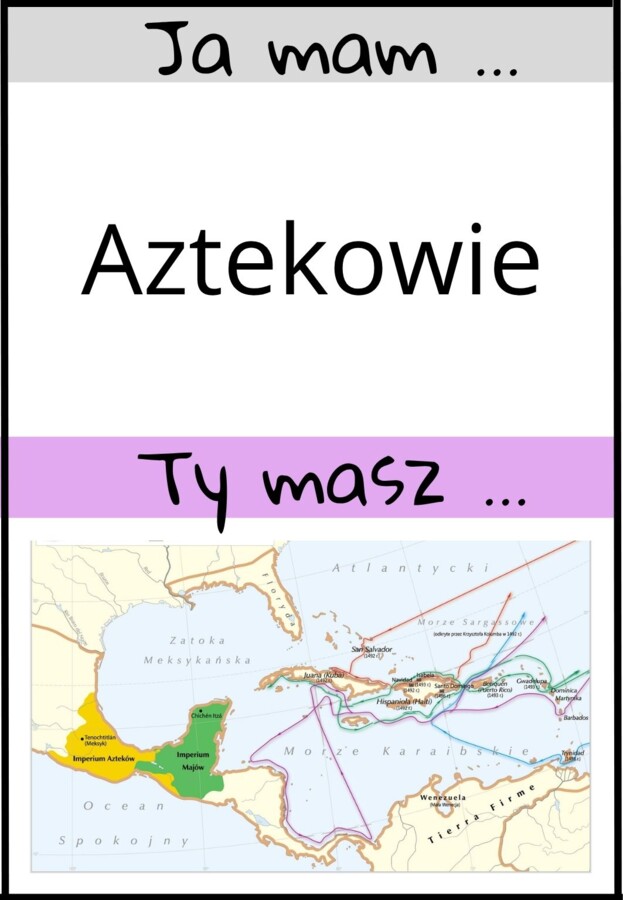 Gra Ja mam, kto ma - Epoka odkryć geograficznych