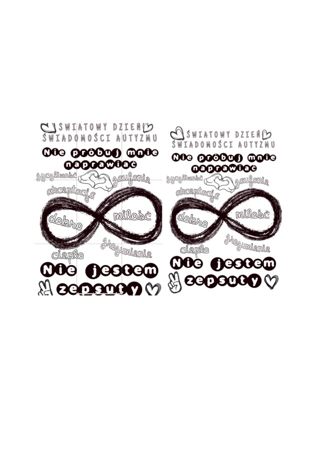 Światowy Dzień Autyzmu. Plakat XXL 9 części
