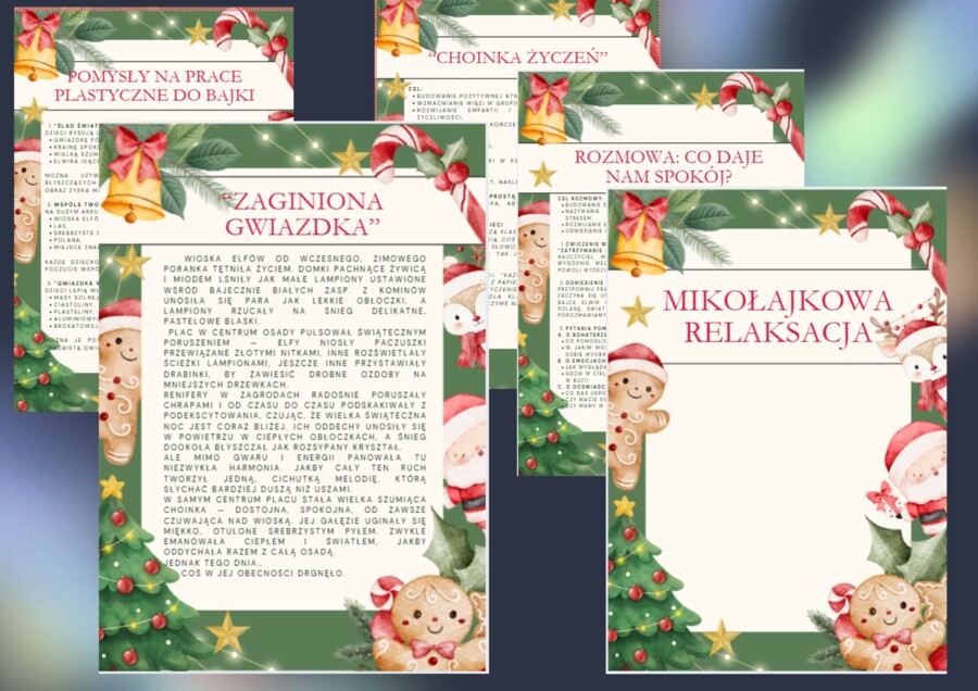 Bajka relaksacyjna "Zaginiona Gwiazdka" + materiały do lekcji