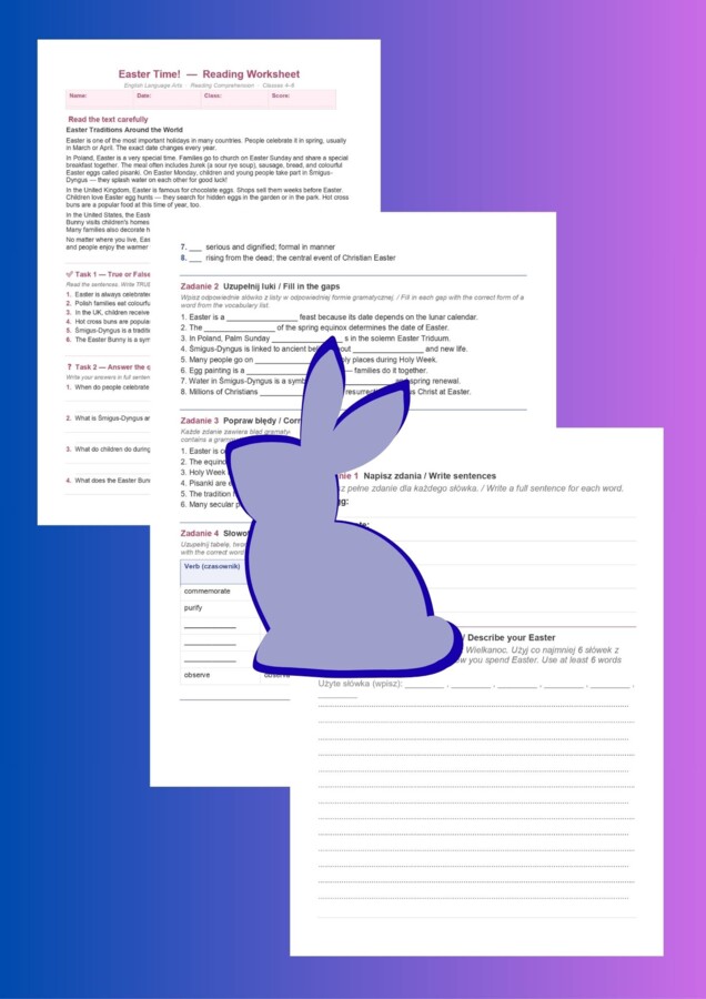 Mega Zestaw - Pakiet Wielkanocny klasy 4-6 oraz 7-8