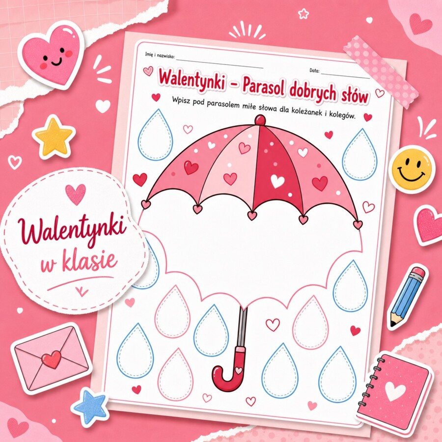Walentynki. Parasol dobrych słów