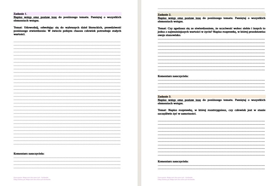 Ćwiczenia argumentacyjne