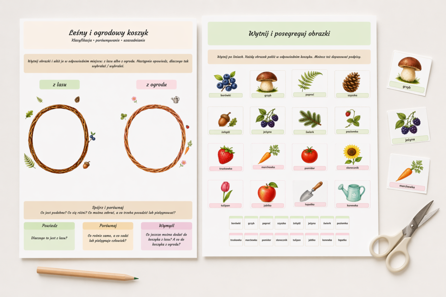 Leśny i ogrodowy koszyk – klasyfikacja