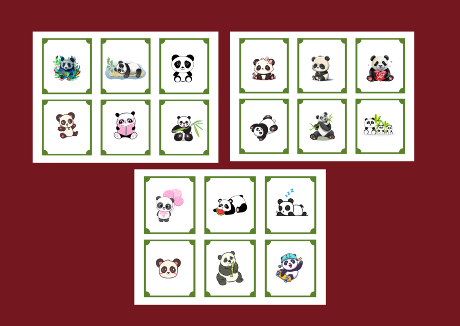 DZIEŃ PANDY – memory – 36 szt.