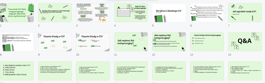 Doradztwo Zawodowe 5 CV i LIST MOTYWACYJNY