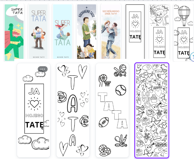 ZAKŁAKDA NA DZIEŃ OJCA