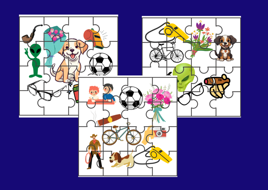 "MIKOŁAJEK" - puzzle - ikonki