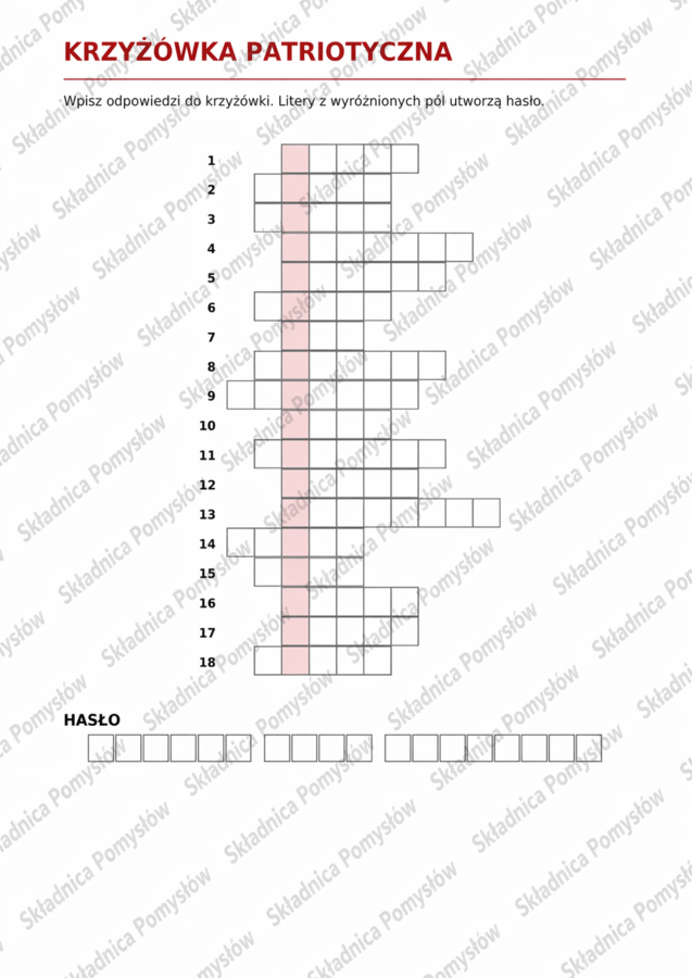 ŚWIĘTA MAJOWE – pakiet: scenariusz zajęć dla klas 1-3 + kolorowanka + krzyżówka (gratis); 1 maja, 2 maja, 3 maja