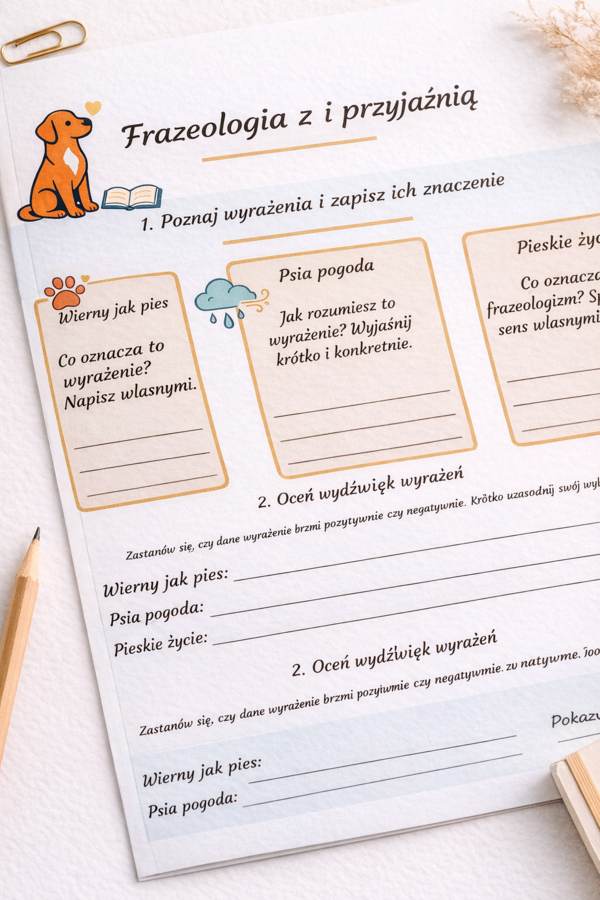 Frazeologia z psem i przyjaźnią