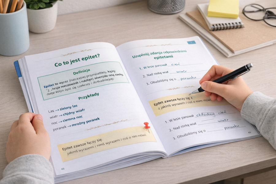 Epitet pod lupą: kompendium dla ucznia