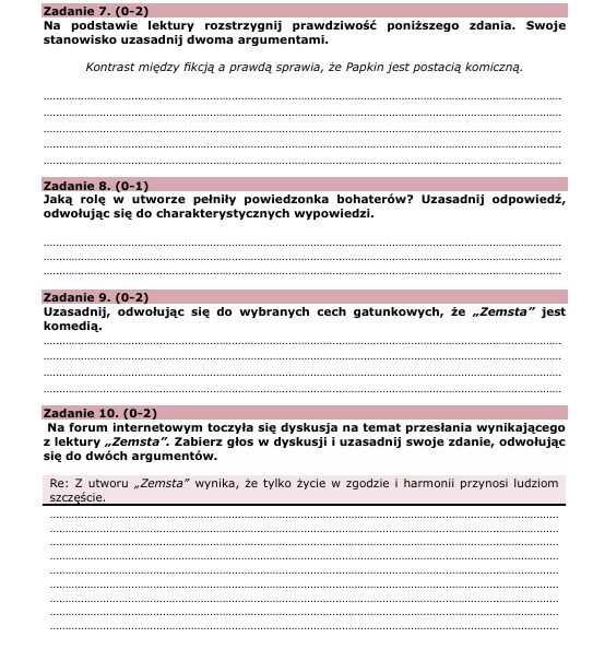 Karty pracy lektury licealne - krytyczne czytanie