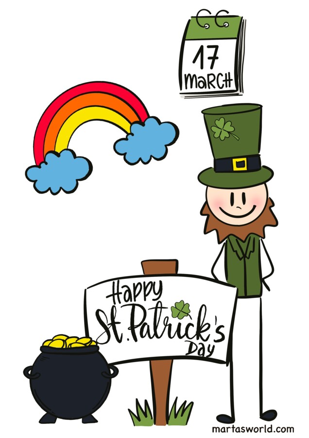 🍀 St. Patrick’s Day – kreatywna karta pracy do nauki angielskiego